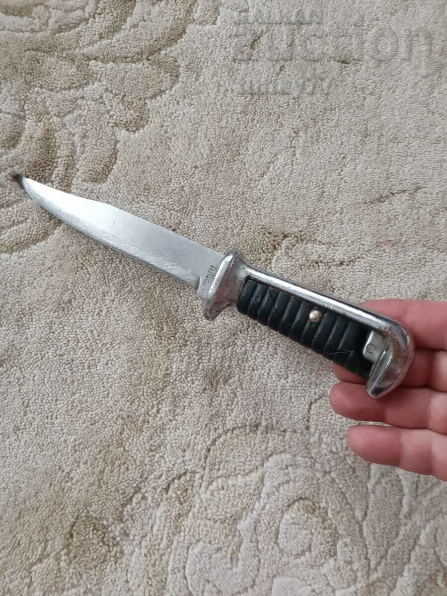 Стар нож Нож на дневалния бакилит дръжк забележка в дръшката
