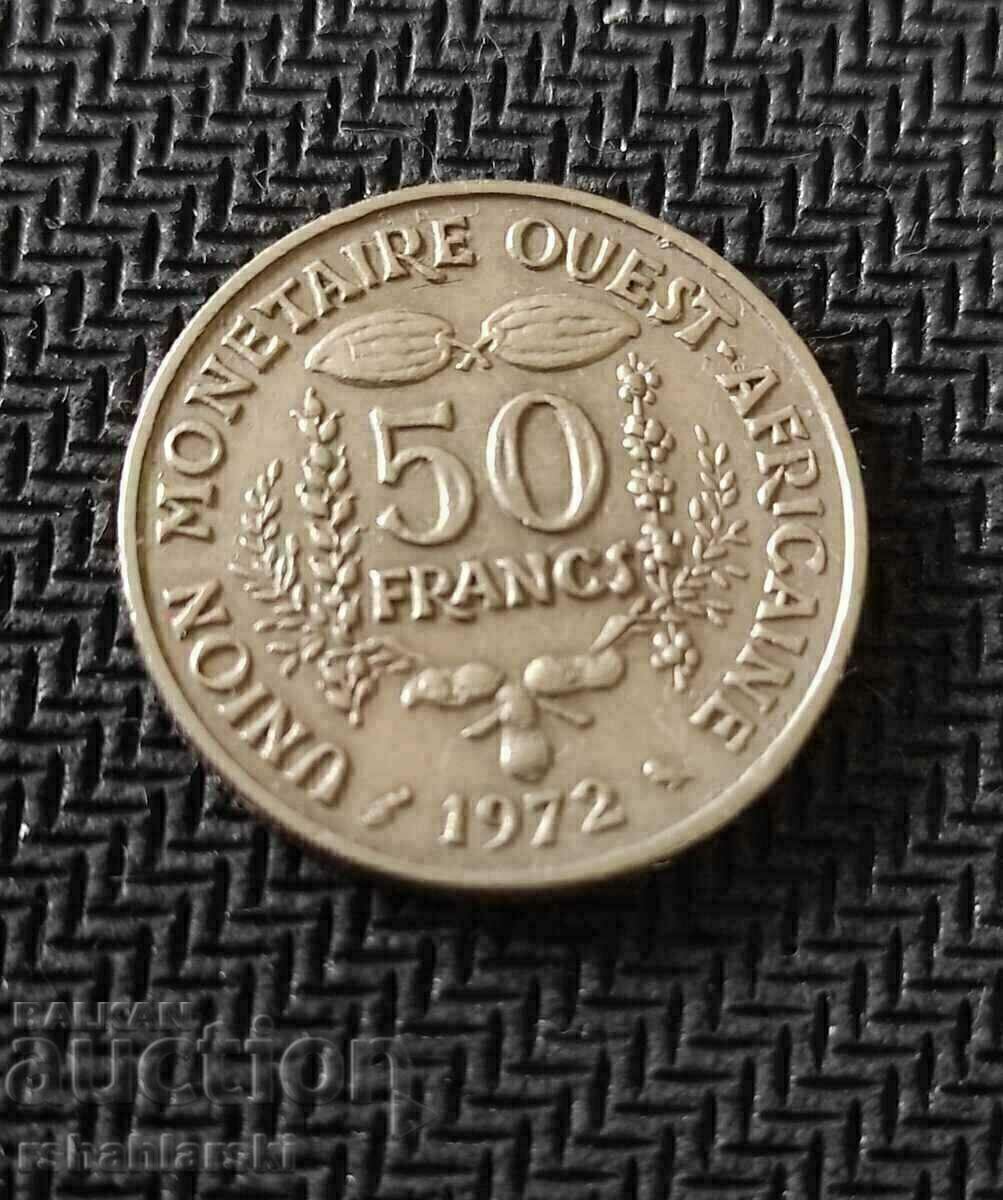 West Africa (BCEAO) 50 francs, 1972