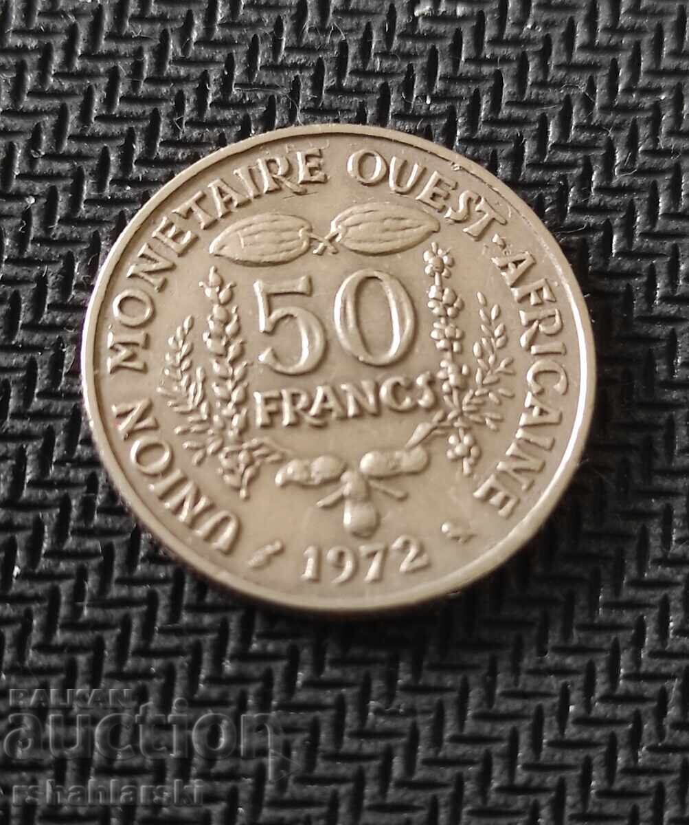 West Africa (BCEAO) 50 francs, 1972