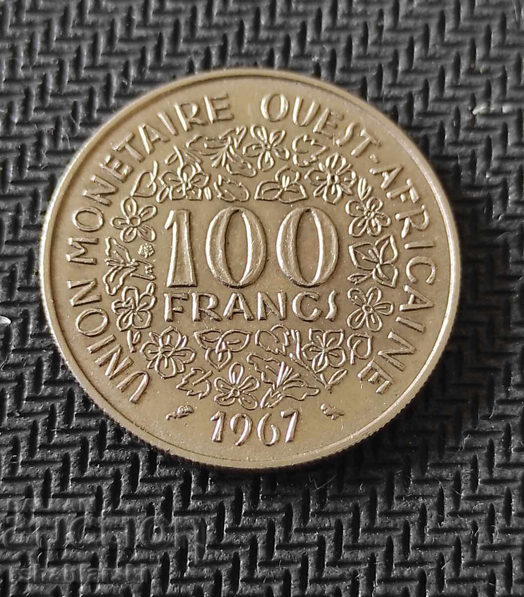 Δυτική Αφρική (BCEAO) 100 φράγκα, 1967
