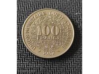 Africa de Vest (BCEAO) 100 de franci, 1967