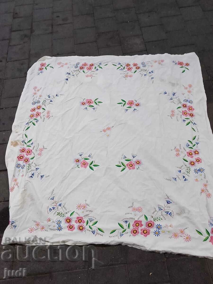 Large tablecloth embroidery