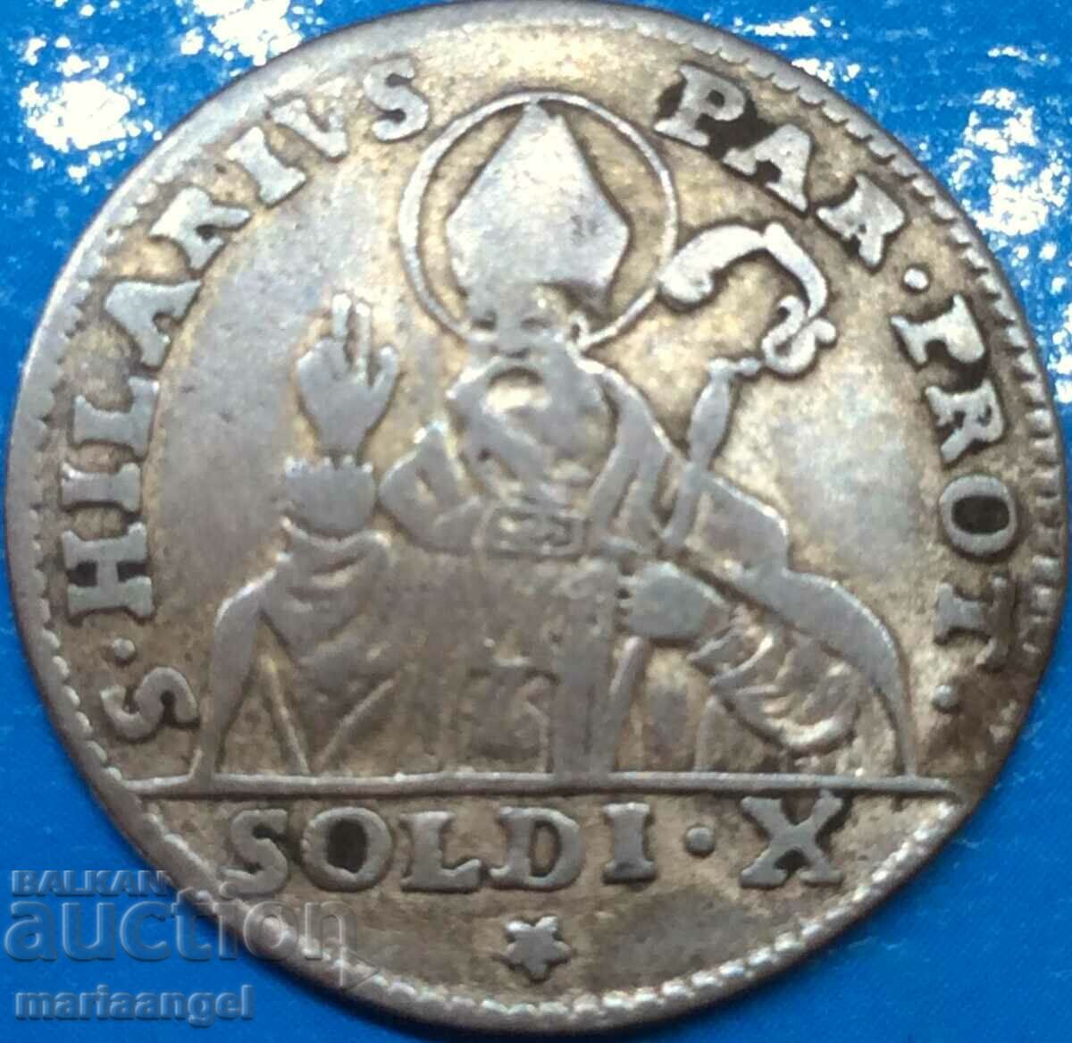 Italy 10 Soldi 1793 Ferdinand I Duchy of Parma Ag