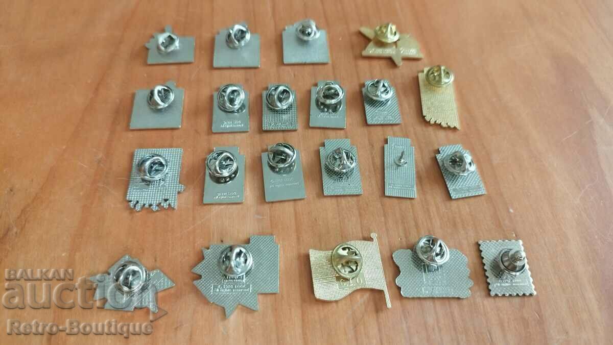 Lot of badges, Winter Olympics, Lillehammer, 1994 - 21 pcs. - 6 Lot of badges, Winter Olympics, Lillehammer, 1994 - 21 pcs. - 6