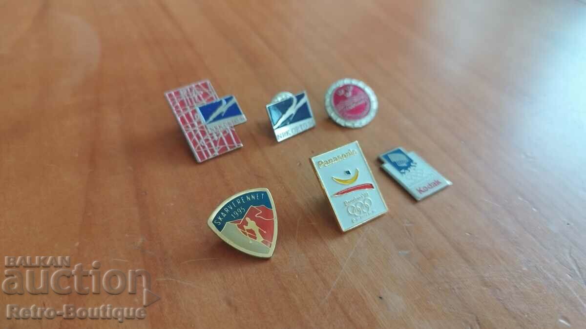 Lot of badges 6 pcs. with price 30.00 BGN | € 15.34 Lot of badges 6 pcs. with price 30.00 BGN | € 15.34