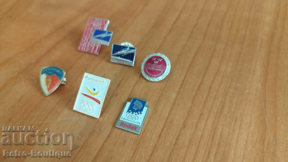 Auction Lot of badges 6 pcs. Auction Lot of badges 6 pcs.