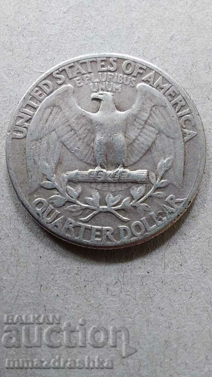 1939 Silver Quarter Dollar