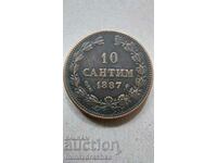 10 centimes 1887 year Bulgaria