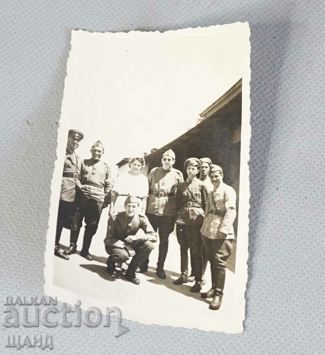 Παλιά στρατιωτική ομάδα φωτογραφιών στολής στρατιωτών