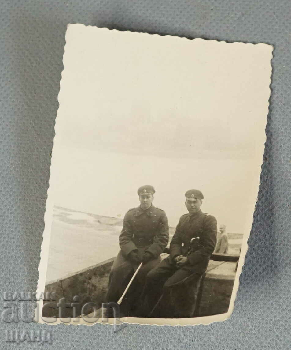 Стара  Военна снимка войници униформа сабя