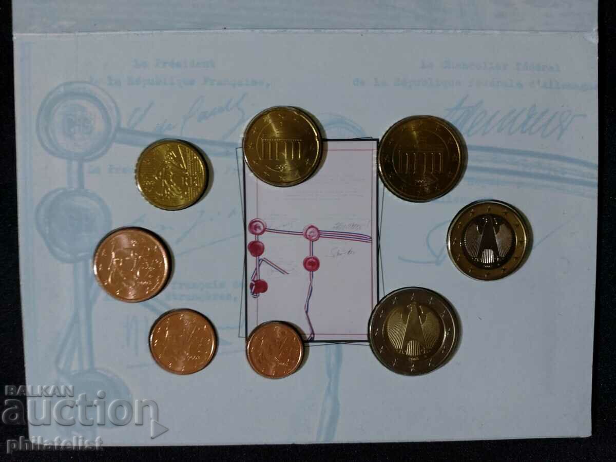 Germany, France - 40 years of the Elysee Treaty Euro set with price 22.00 BGN | € 11.25 Germany, France - 40 years of the Elysee Treaty Euro set with price 22.00 BGN | € 11.25