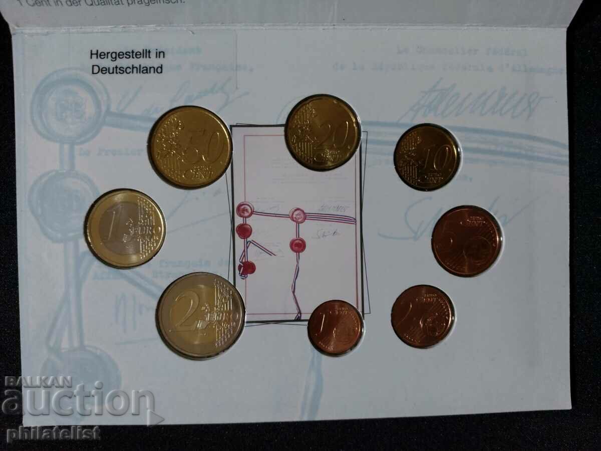 Auction Germany, France - 40 years of the Elysee Treaty Euro set Auction Germany, France - 40 years of the Elysee Treaty Euro set