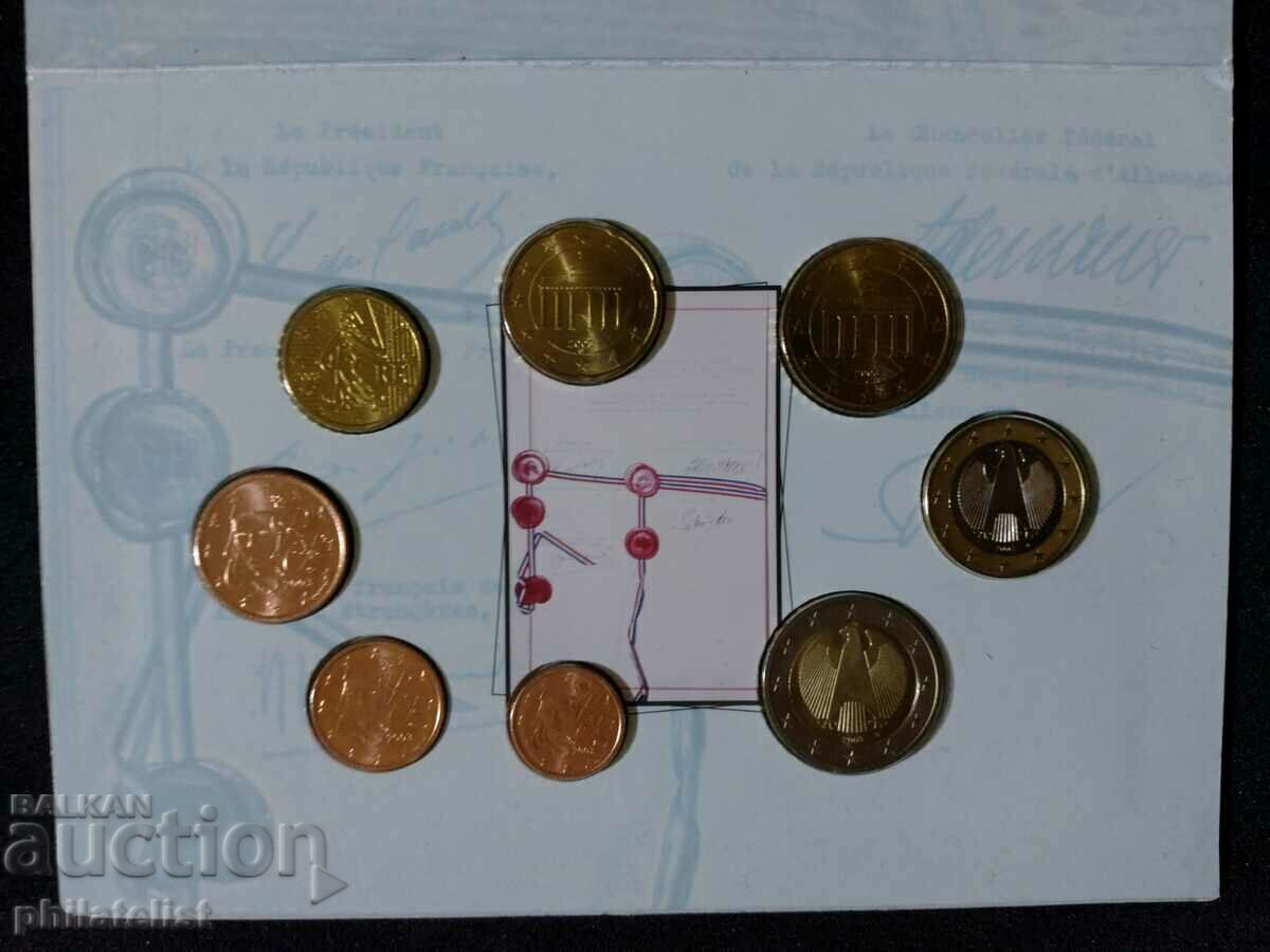 Germany, France - 40 years of the Elysee Treaty Euro set with price 22.00 BGN | € 11.25 Germany, France - 40 years of the Elysee Treaty Euro set with price 22.00 BGN | € 11.25