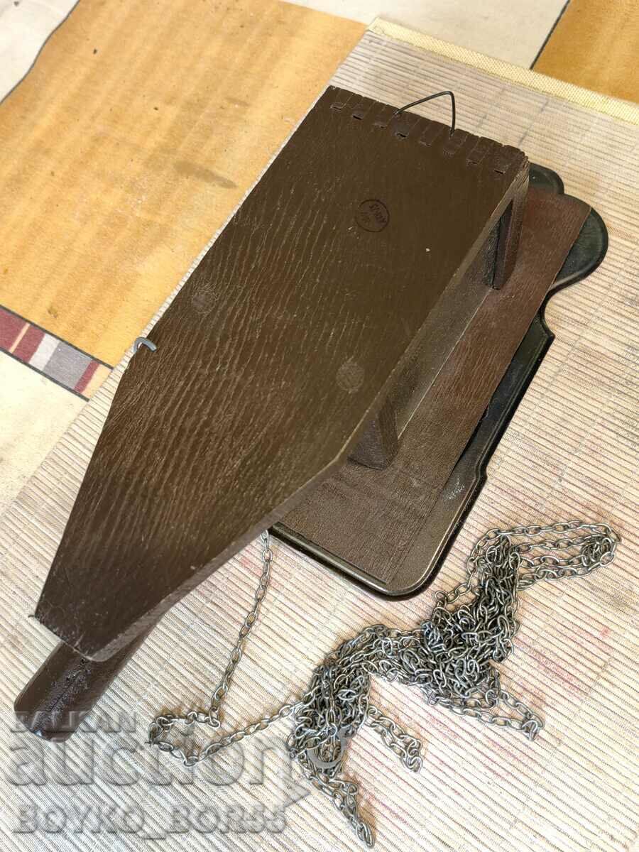 Auction Rare Russian Soc USSR Beacon Mechanical Wall Clock 1970s Auction Rare Russian Soc USSR Beacon Mechanical Wall Clock 1970s