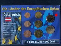 Австрия 2006-2011 - Евро сет серия от 1 цент до 2 евро UNC
