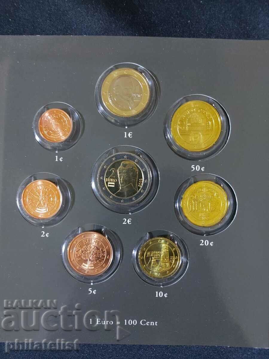Austria 2002 - Euro set complete series from 1 cent to 2 euros with price 24.00 BGN | € 12.27 Austria 2002 - Euro set complete series from 1 cent to 2 euros with price 24.00 BGN | € 12.27
