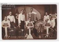 old photo 1930s Liebig Ruse Orchestra 13.8x8.8cm.