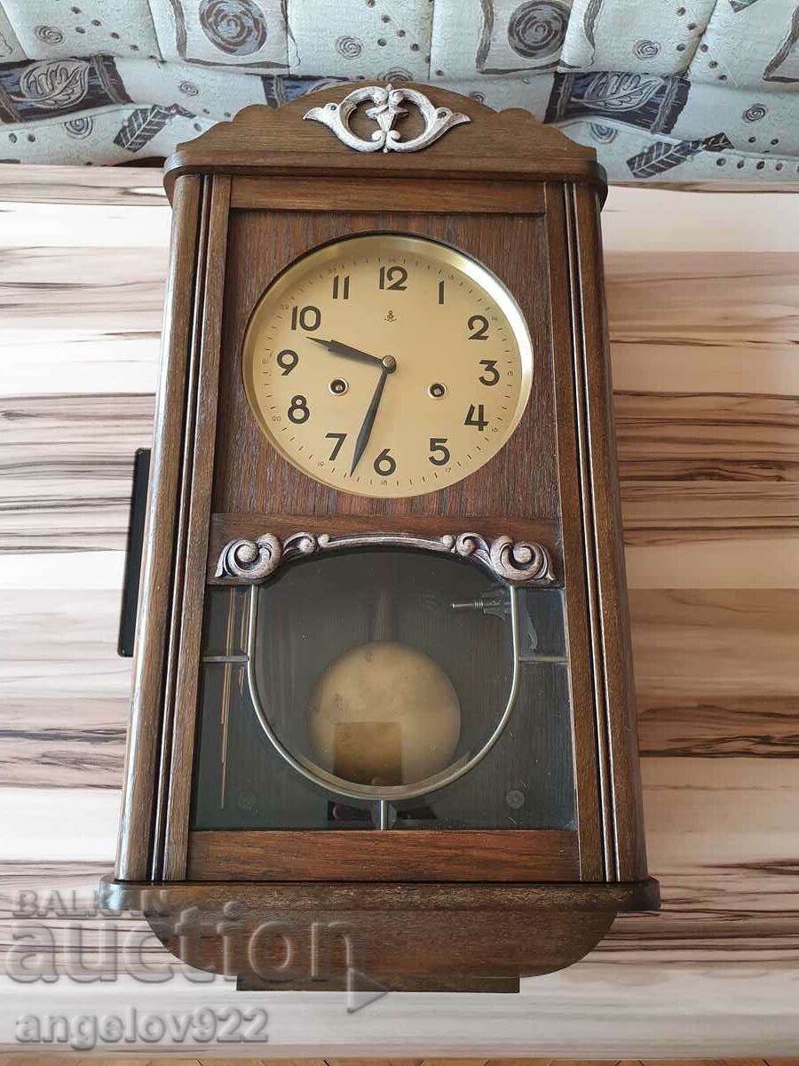 Gustav Becker German Wall Clock WORKING