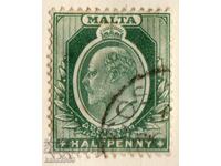 GB/Malta-1903-Regular-KE VII, timbru