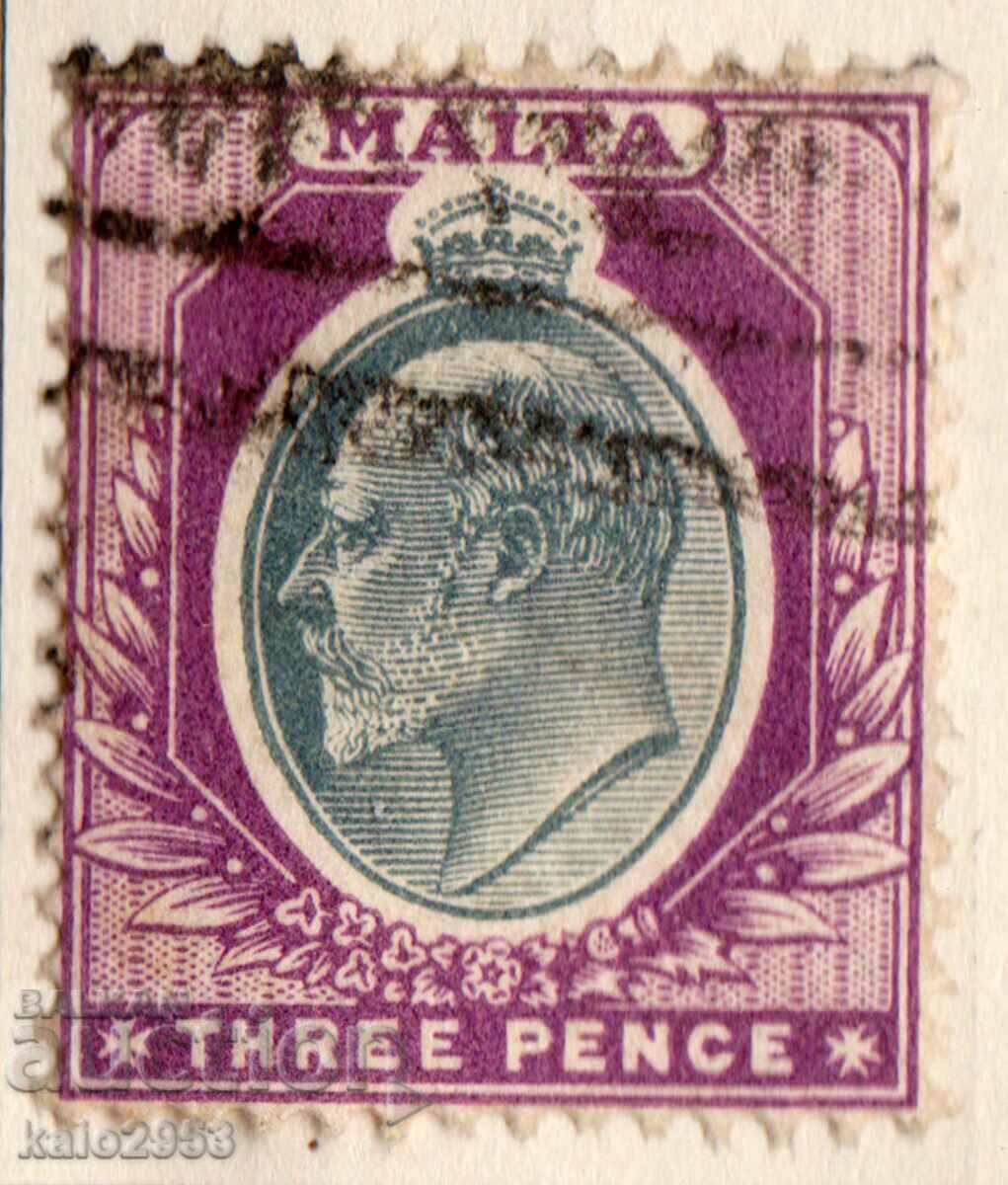 GB/Malta-1903-Regular-KE VII, γραμματόσημο