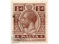 GB/Malta-1914-Редовна-KE V ,клеймо