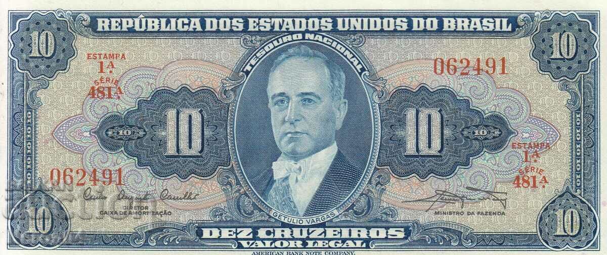 10 cruzeiro 1961, Βραζιλία