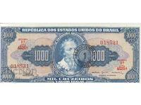 1000 крузейро 1966 (надпечатка от 1 крузейро), Бразилия