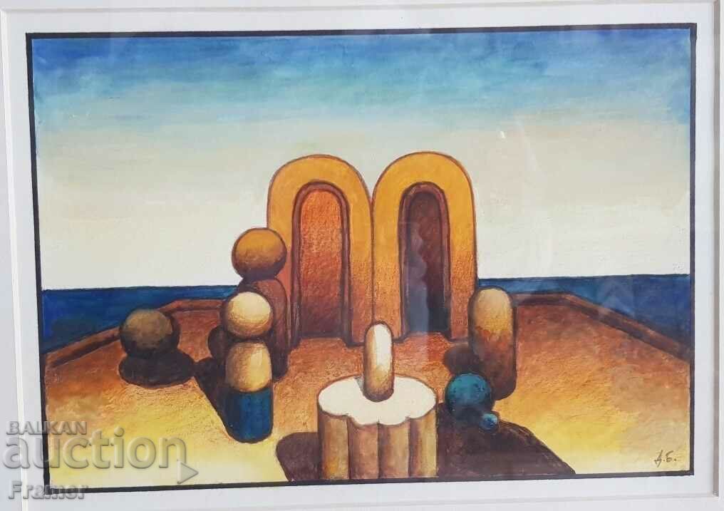 Dimitar Buyukliyski - Michi /1943 - 2022/ Landscape 2019 with price 2750.00 BGN | € 1406.05 Dimitar Buyukliyski - Michi /1943 - 2022/ Landscape 2019 with price 2750.00 BGN | € 1406.05