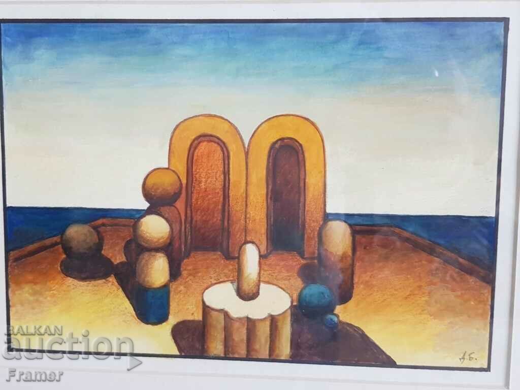 Auction Dimitar Buyukliyski - Michi /1943 - 2022/ Landscape 2019 Auction Dimitar Buyukliyski - Michi /1943 - 2022/ Landscape 2019