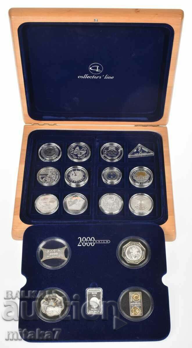 Set de monede din argint mileniul