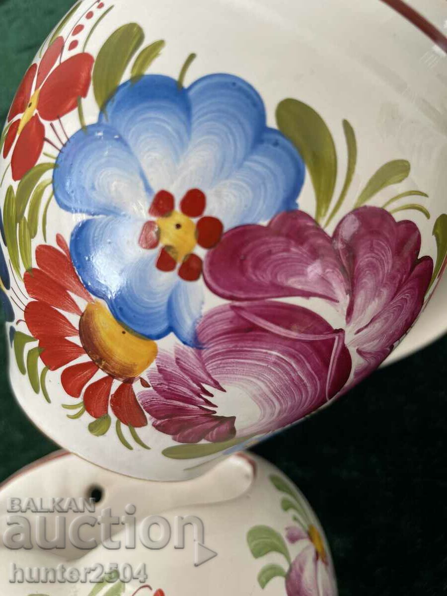 Licitație Lot cană și vază de perete, Cehoslovacia Licitație Lot cană și vază de perete, Cehoslovacia