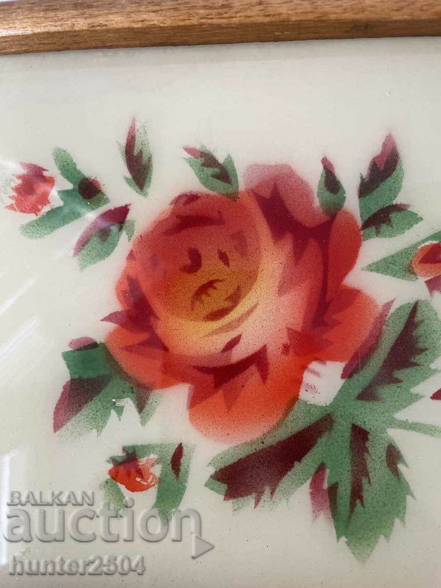 Tray-25/17 cm, painted with price 44.95 BGN | € 22.98 Tray-25/17 cm, painted with price 44.95 BGN | € 22.98