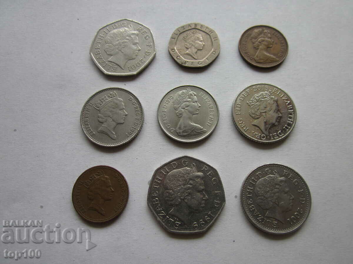 Auction  LOT OF ENGLISH BZC COINS !!!