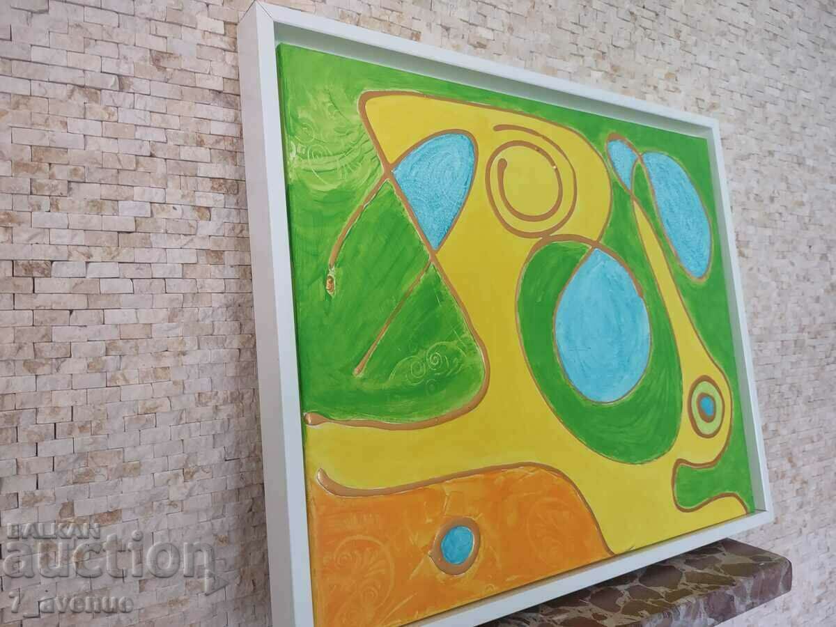 Author's painting - acrylic/canvas, 50/40cm, "No Limits" with price 399.00 BGN | € 204.01 Author's painting - acrylic/canvas, 50/40cm, "No Limits" with price 399.00 BGN | € 204.01