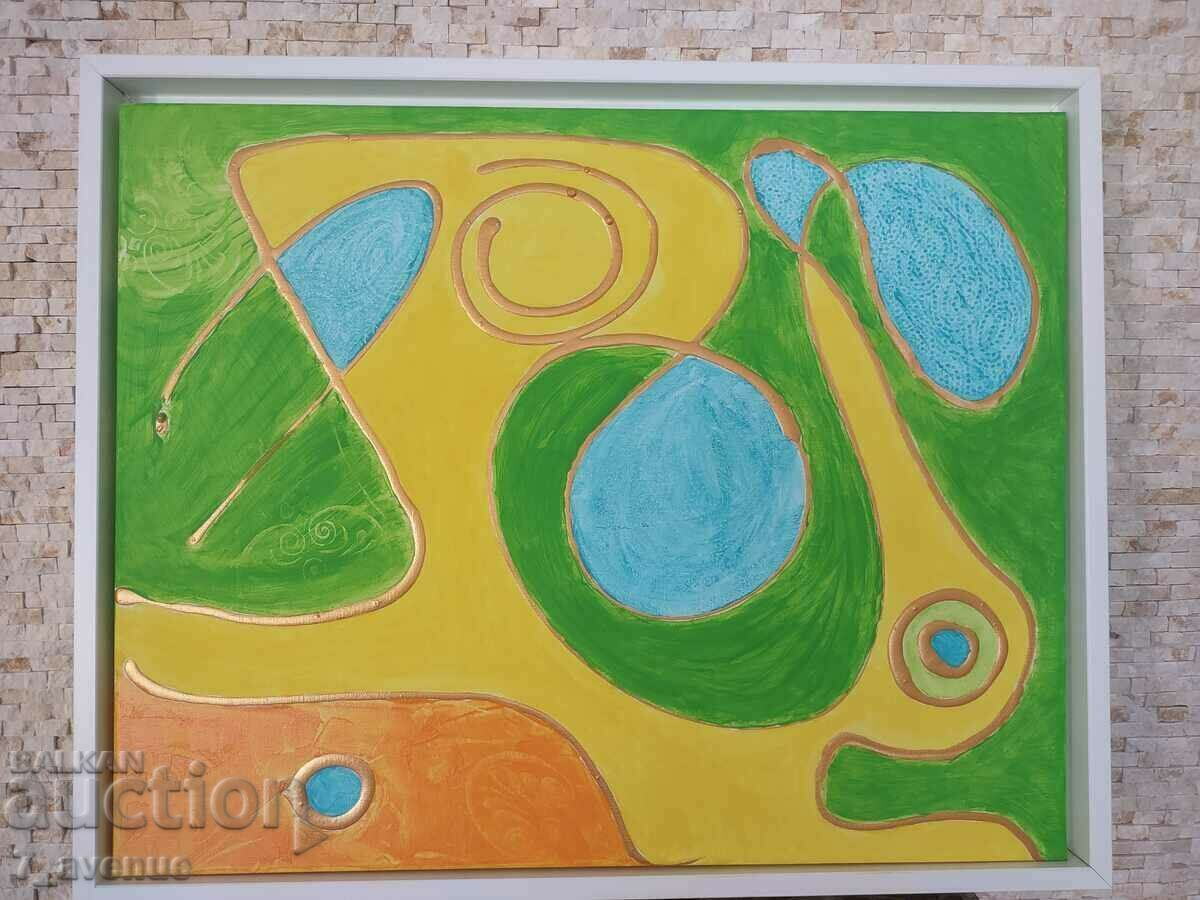 Author's painting - acrylic/canvas, 50/40cm, "No Limits" - 5 Author's painting - acrylic/canvas, 50/40cm, "No Limits" - 5