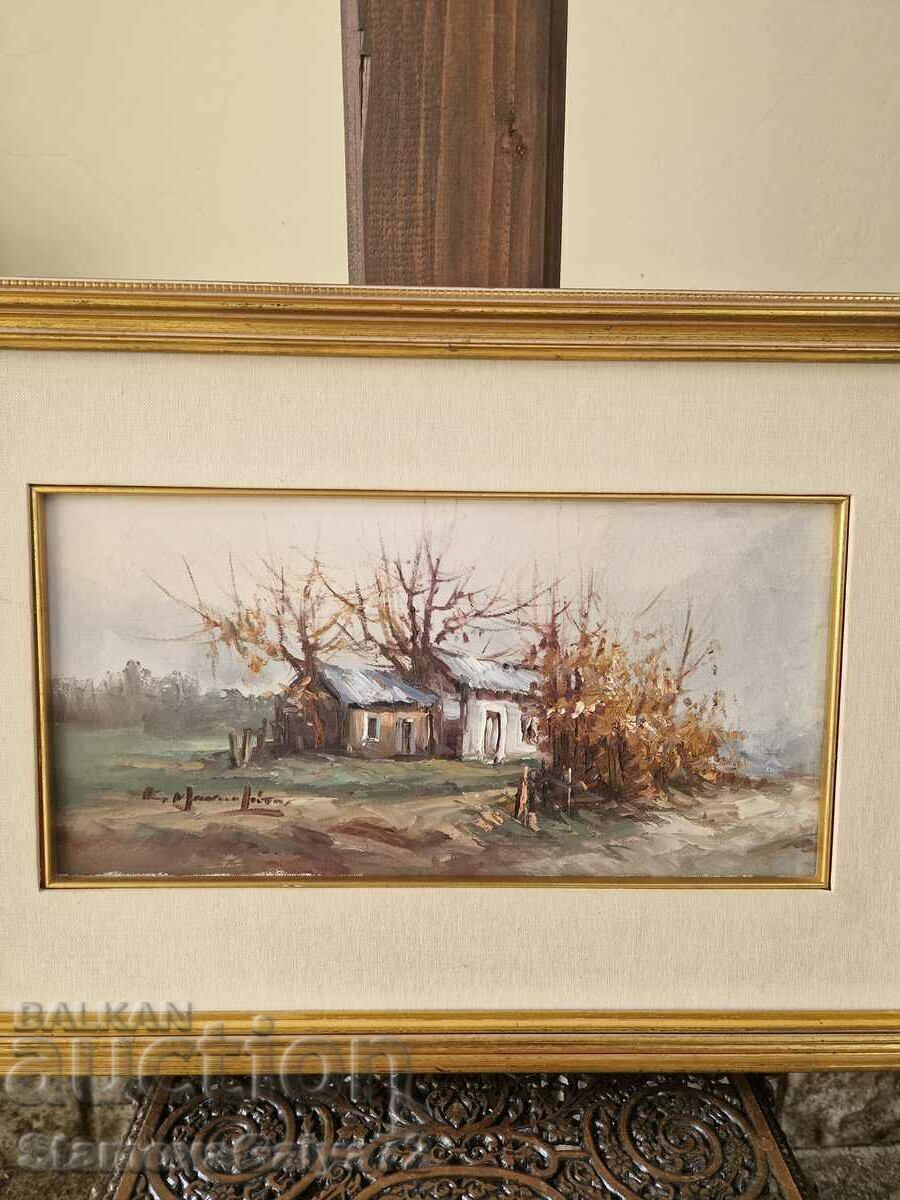 Auction  Unique antique oil on canvas painting