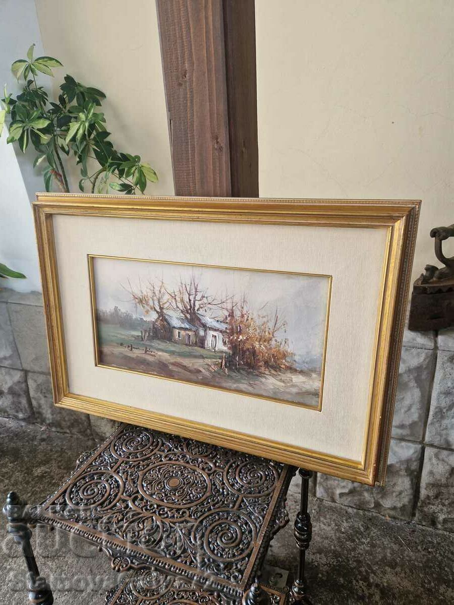 Unique antique oil on canvas painting - 5