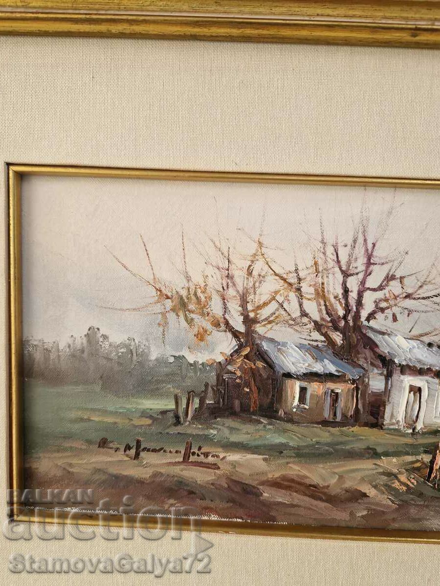 Unique antique oil on canvas painting - 6