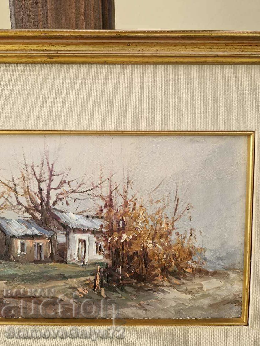 Unique antique oil on canvas painting - 7