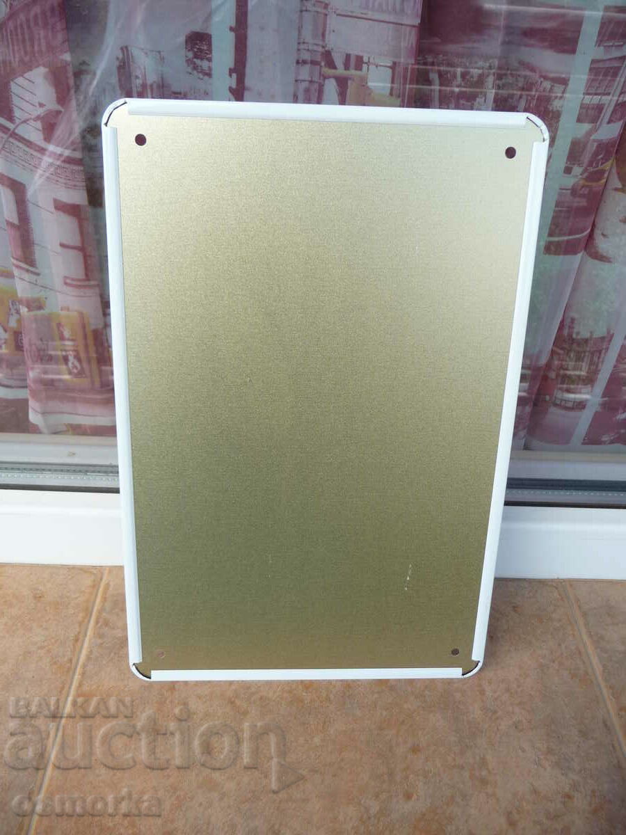 Auction  Metal sign cocktail Caribbean Rum Punch rum juice syrup