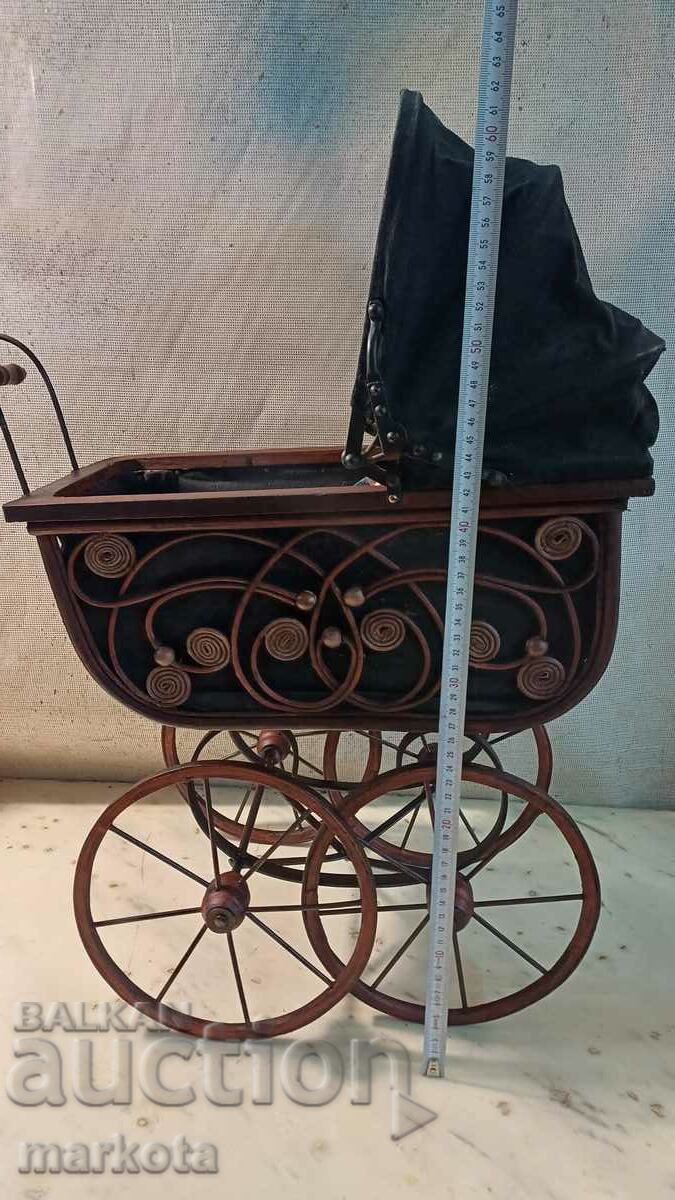 vintage doll carriage with price 130.00 BGN | € 66.47