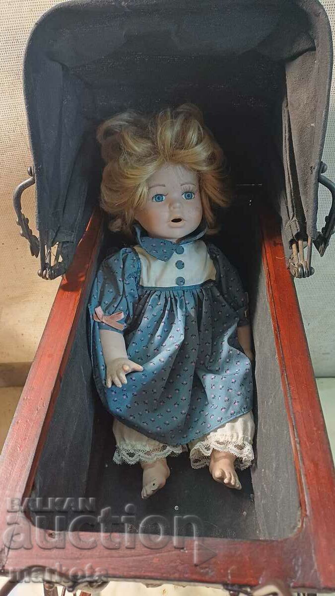 vintage doll carriage - 6