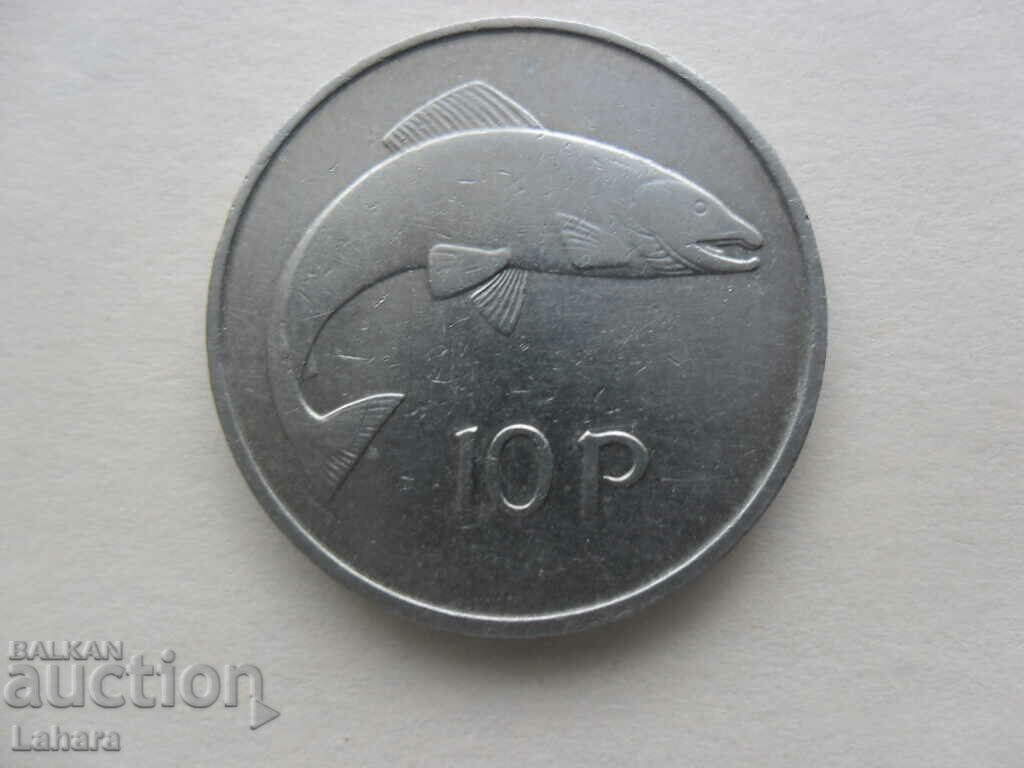 10 pence 1974 Irlanda