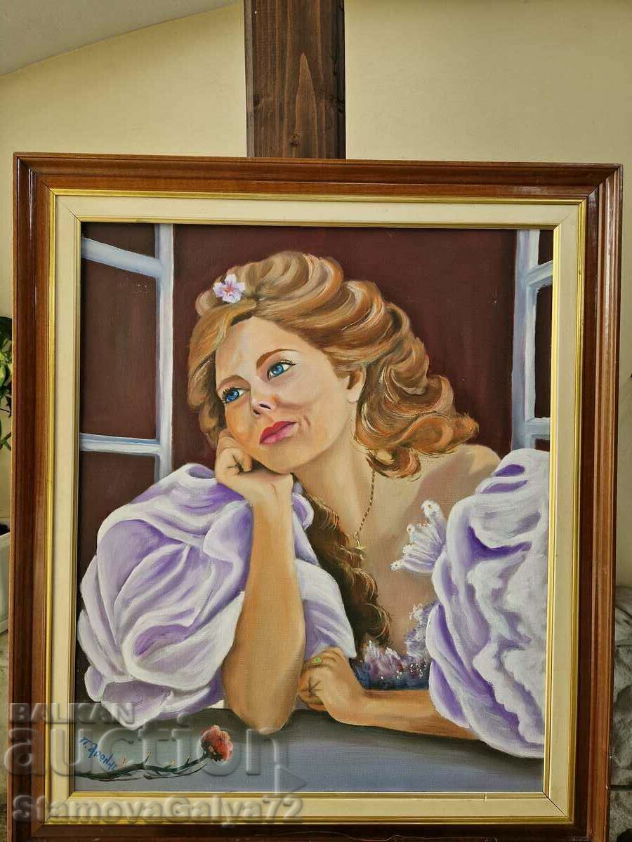 Beautiful antique original oil on canvas painting with price 118.00 BGN | € 60.33 Beautiful antique original oil on canvas painting with price 118.00 BGN | € 60.33