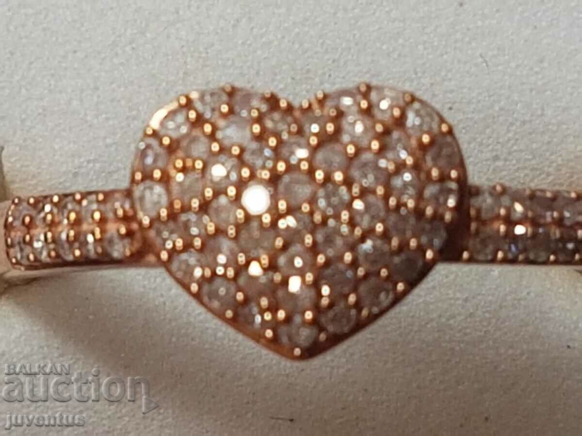 GOLD RING WITH PINK DIAMONDS UNTREATED CERTIFICATE