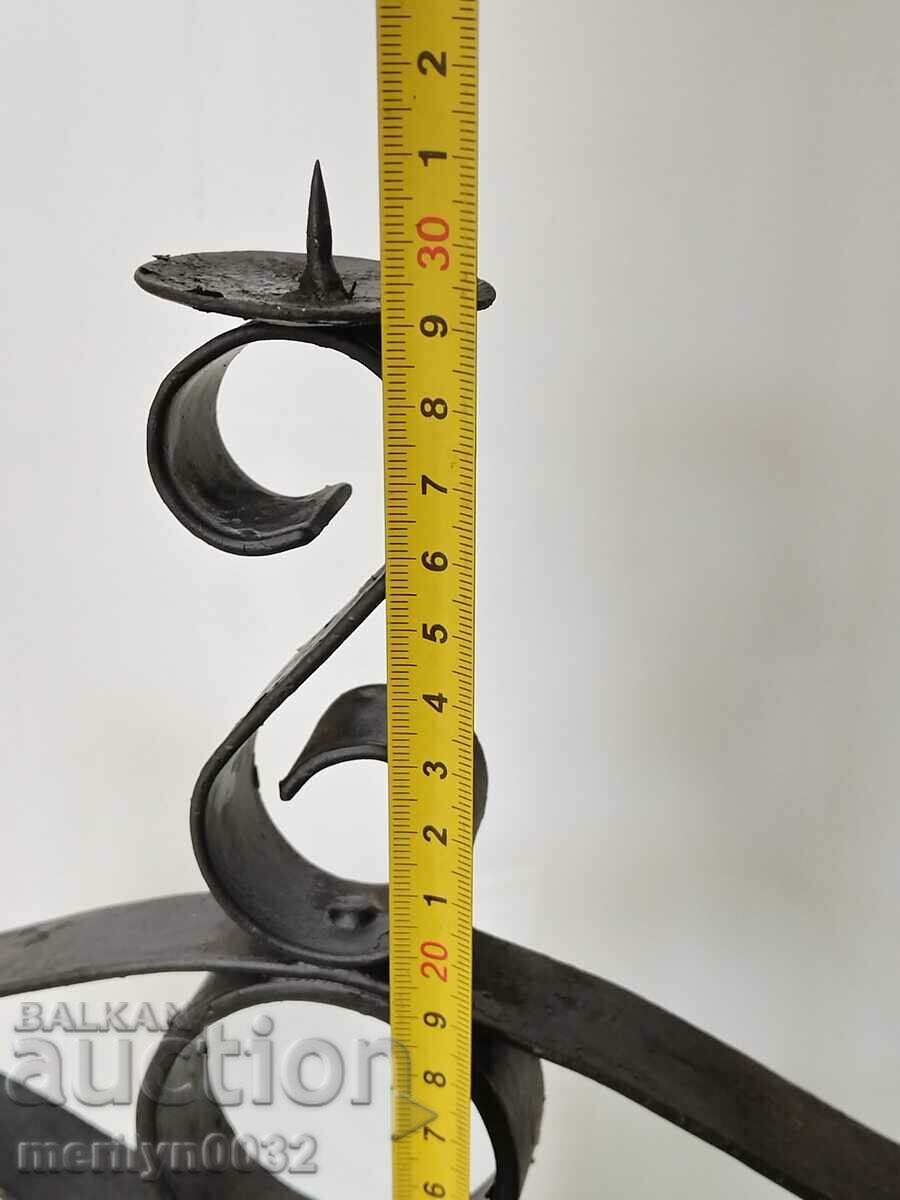 Delivery of Old forged candlestick, candle Delivery of Old forged candlestick, candle