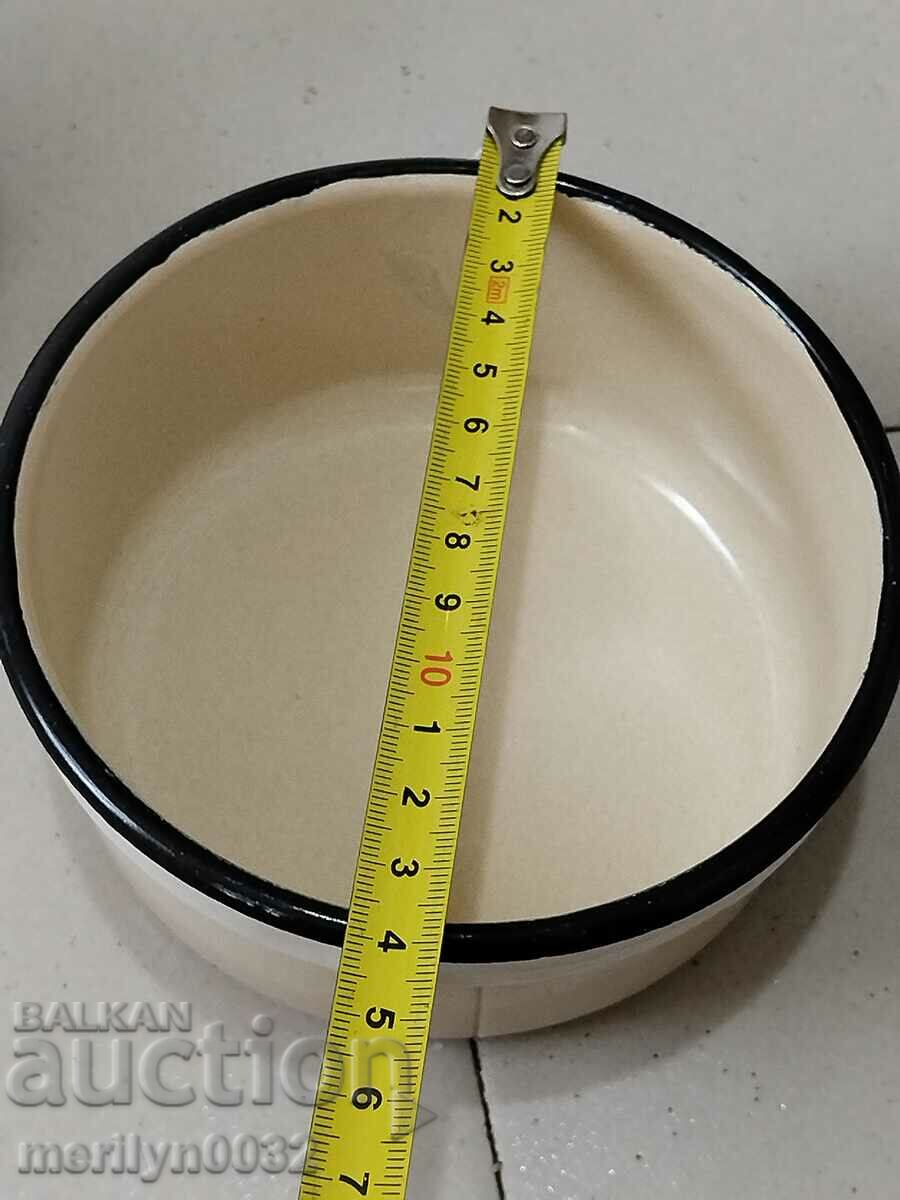 Jugs for food 3 pieces seferitas metal vessel enamel NRB - 5 Jugs for food 3 pieces seferitas metal vessel enamel NRB - 5