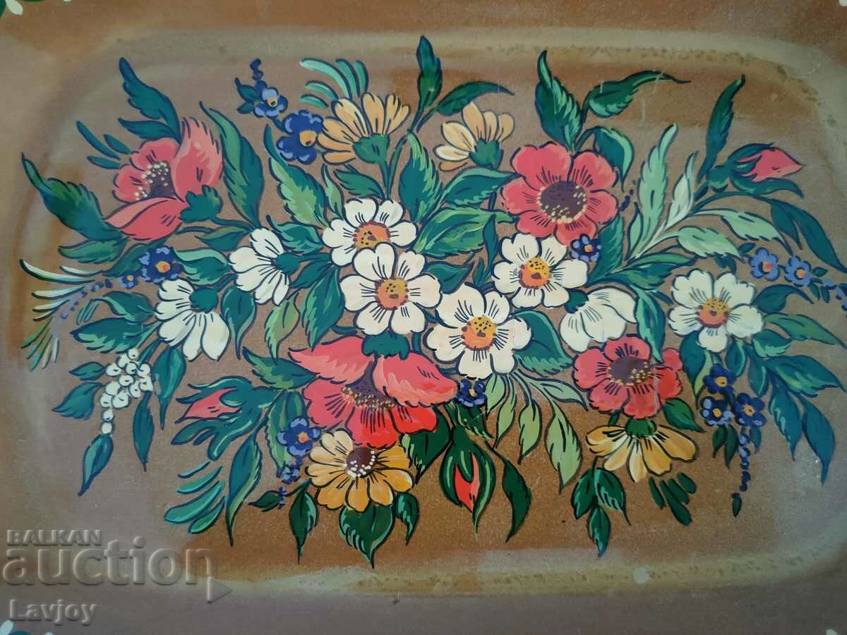 Farfurie platou pictat manual cu preț 40.00 BGN | € 20.45