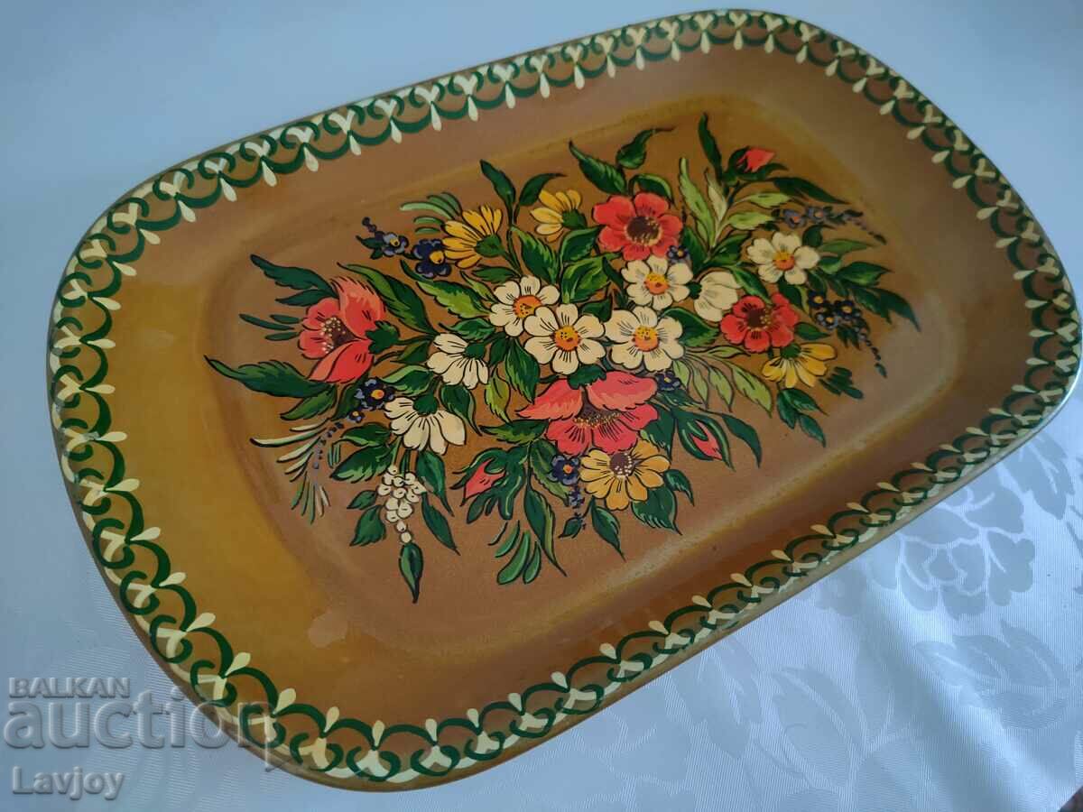 Licitație Farfurie platou pictat manual