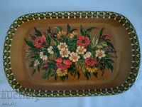 Plate hand painted plateau